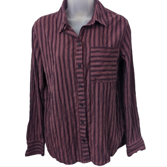 Treasure & Bond Boyfriend Fit Button Down Sz XS - Picture 1 of 13
